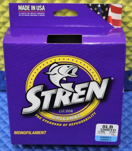 Stren Original Angelschnur 1000YD SOES-26 klar blau fluoreszierend GEWICHT WÄHLBAR! - Bild 6 von 11