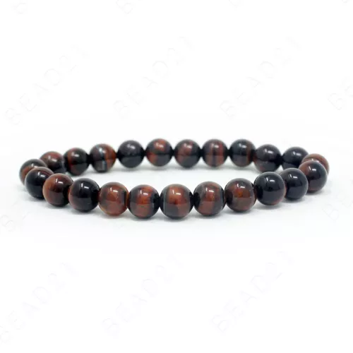 Bracciale Fatto a Mano Pietre Naturali Perline Tondo Elastico Guarigione Reiki 8mm - Foto 16 di 37