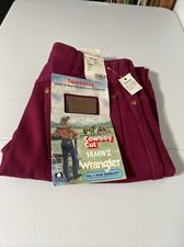 Vintage Wrangler Women  s Size 11, 14MWZ Jeans Hot Pink Fuchsia Cowboy Rodeo New