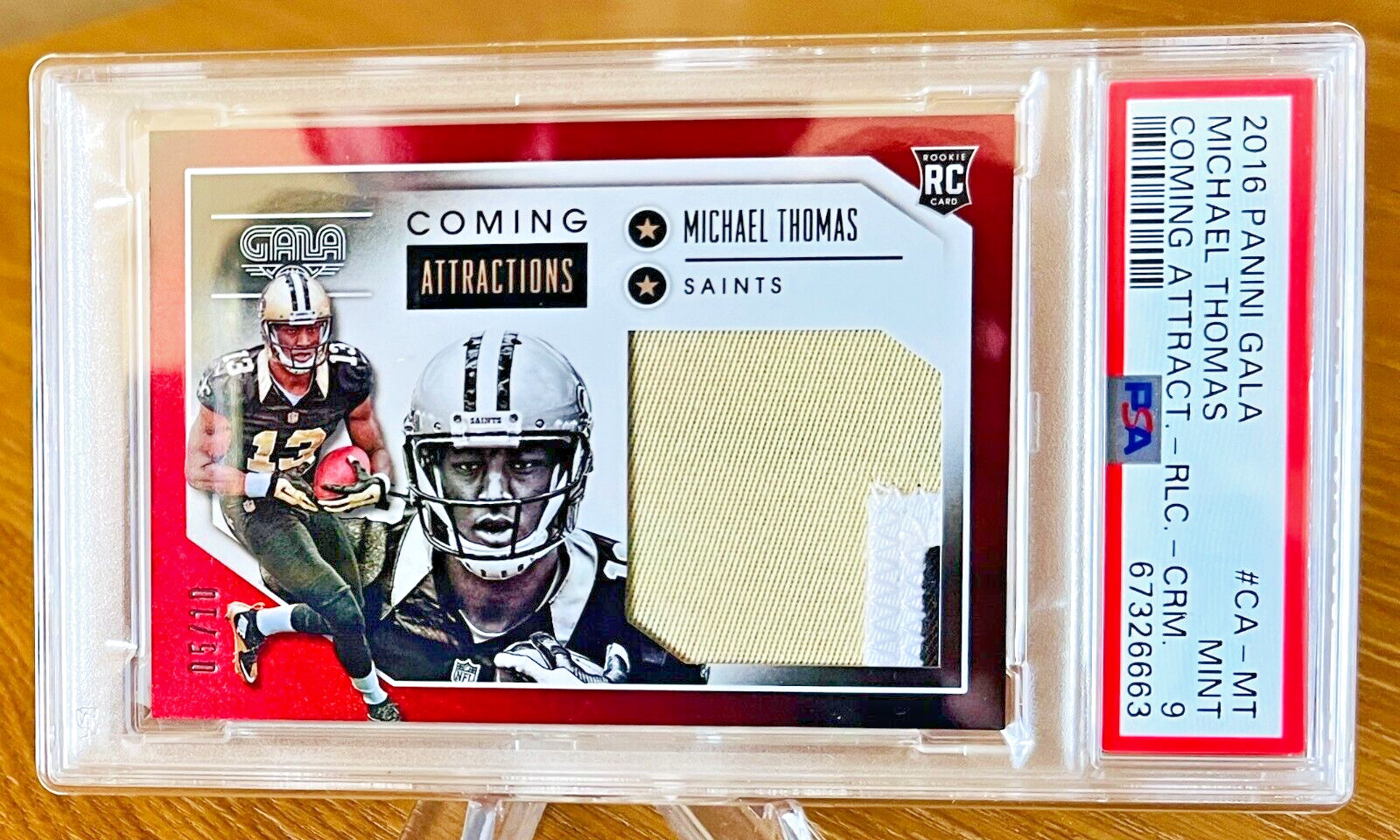 Michael Thomas Panini Gala Coming Attractions #CAMT Relics-Crimson