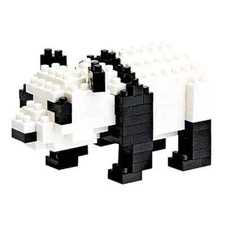 Nanoblock Panda Building Blocks Set- 136 pc. Buildable Miniature Panda Figurine