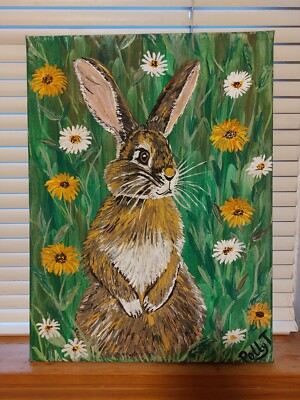Easter Bunny - Original Acrylic painting
