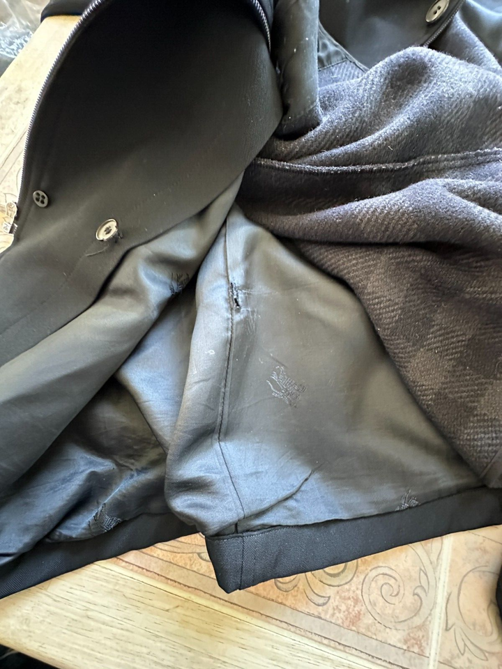 Burberry wool buttons and zipper in wool vest jacket Men Size XXL eBay