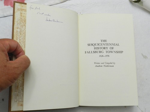 1976, The Sesquicentennial History of Fallsburg Township NY, LIM/SIGNED+EPHEMERA - Picture 4 of 8
