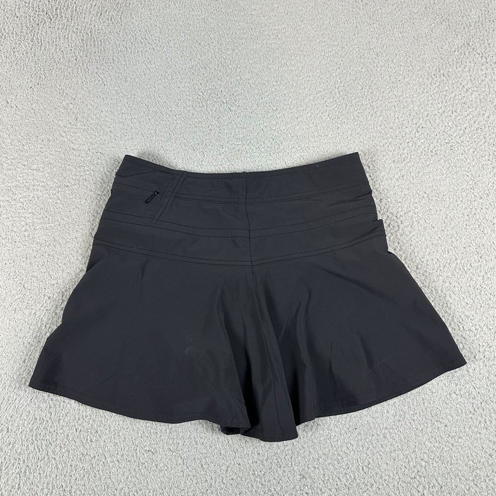 Athleta Womens 29W Black Polyester Stretch Tennis Skirt with Back Zipper