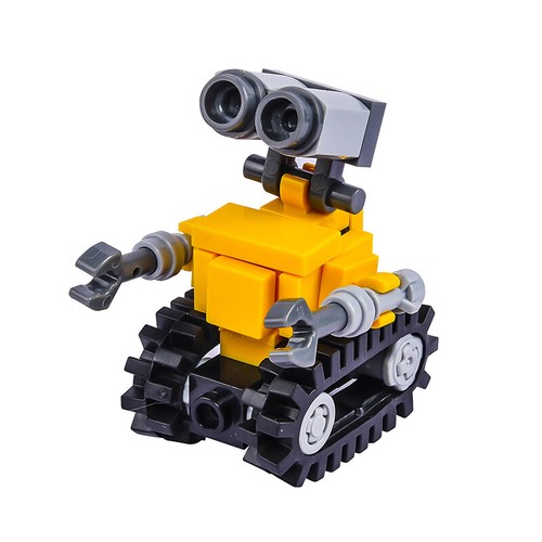 MOC Cute Big Eyes Robots Building Blocks Movies Little Robots Model Kid Gift Toy