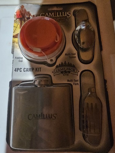 Kit de desorden de camping de 4 piezas de acero inoxidable Camillus NUEVO EN PAQUETE - Imagen 2 de 3