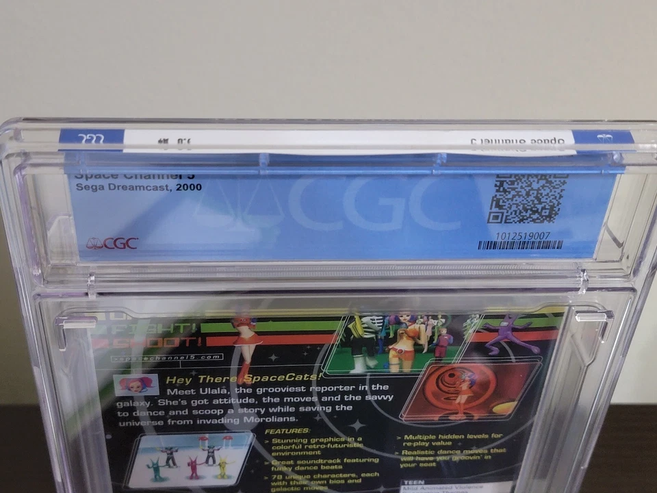 CGC 9.8 A+ * SEGA DREAMCAST - SPACE CHANNEL 5 - FACTORY SEALED * RARE! - Image 4 of 4