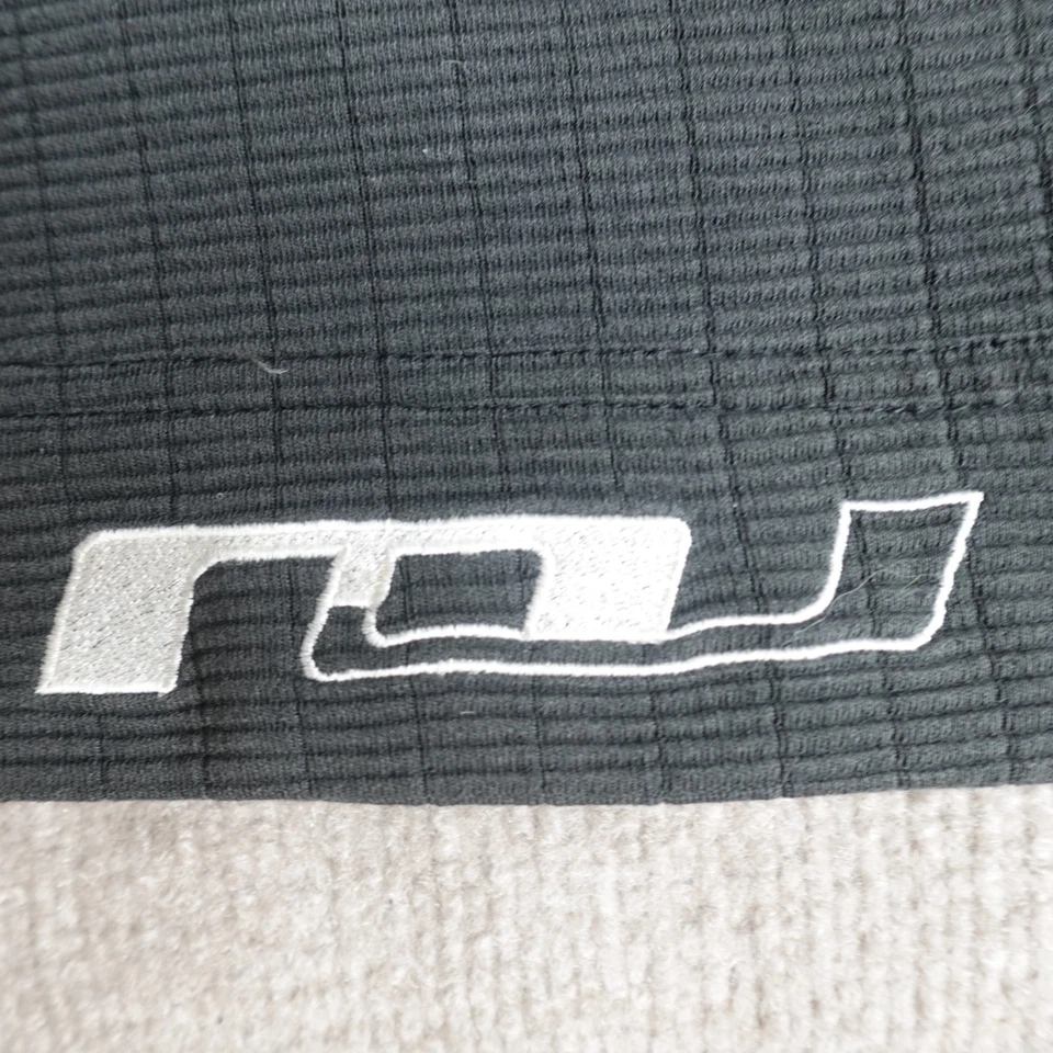 复古 Jordan 衬衫大号灰色保暖 V 领罗纹刺绣双面 — 第 2/4 张图片