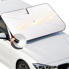 PEMOTech 2026-Upgraded Umbrella Windshield Sun Shade for Four-Door Sedan and ...
