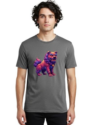 Foo-Dog-1 Mens Graphic Tee, 100% Cotton, Casual Summer Wear