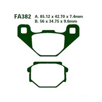 Bremsbelag BremsbeläGe EBC FA382 Hinten FüR Sachs XTC 125 2T Racing 1998-2002