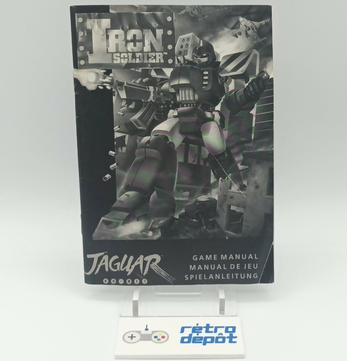 Notice IRON SOLDIER / Atari JAGUAR / UK FR DE / Bon état
