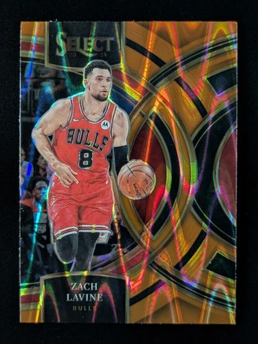 2023-24 Panini Select ZACH LAVINE Orange Raywave Prizm Premier Level #185