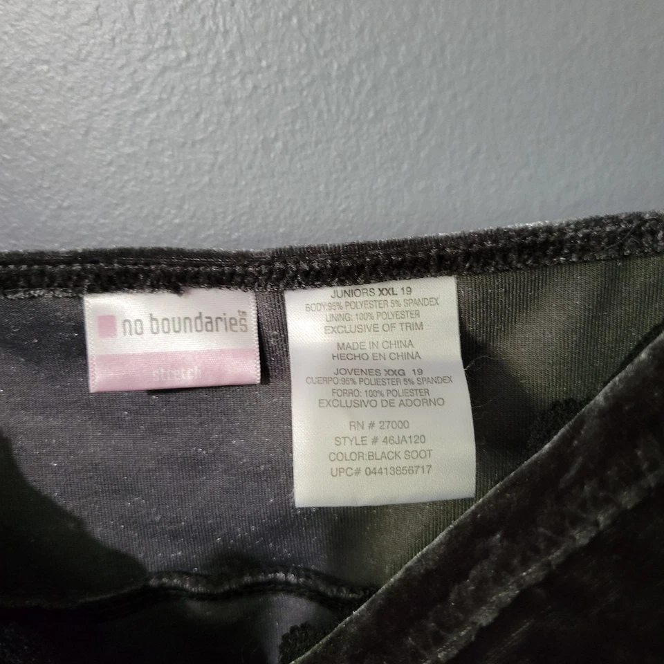 Camiseta sin mangas Babydoll No Boundarie Y2K talla XXL negra terciopelo hadas grunge gótico cami Foto 3 de 4