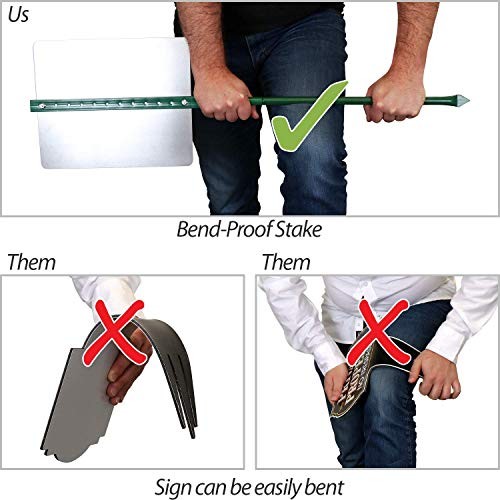 Insegna da cortile ottagonale 10 x 10 pollici "Avvertenza - Attenzione al cane" alluminio 10" x 10" - Foto 5 di 6