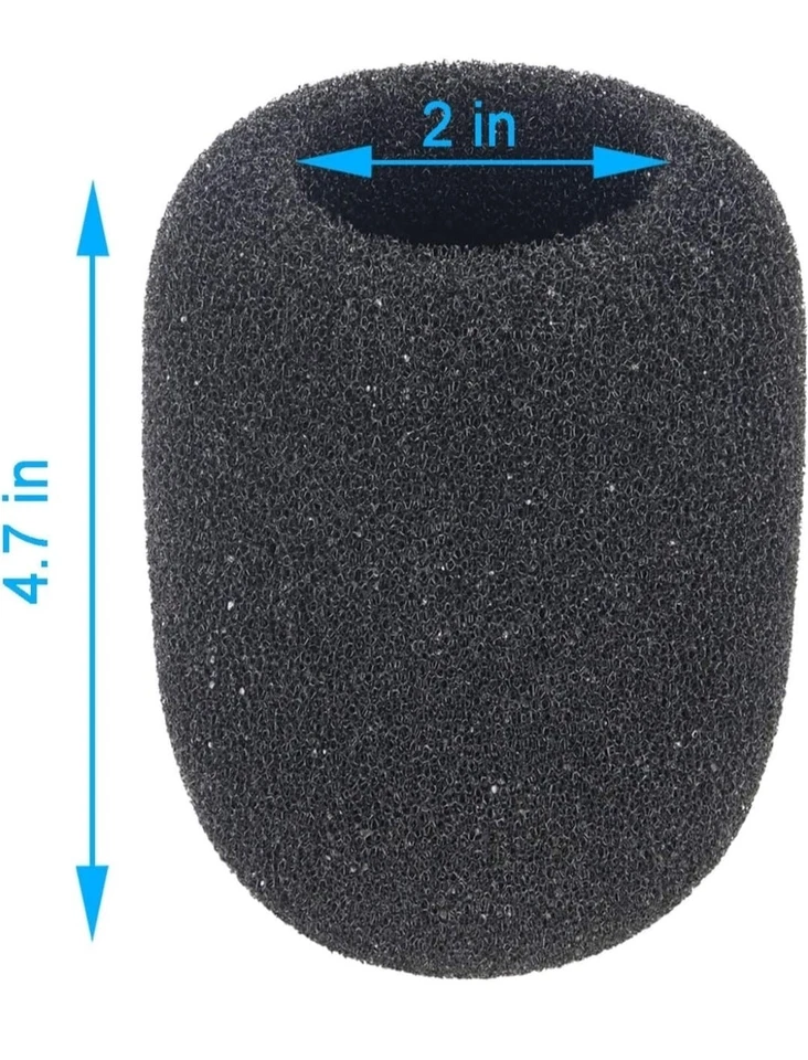 Filtro Pop de Micrófono - Cubierta de Parabrisas de Espuma de Micrófono para Rode NT1-A, NT2-A, NTK Foto 4 de 4