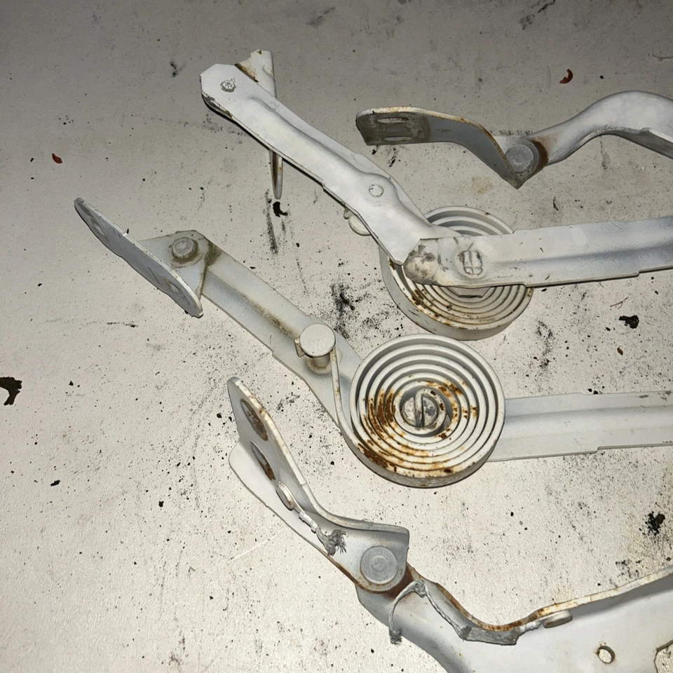 87 - 97 FORD OBS F150 BRONCO F250 F350 HOOD HINGES & SPRINGS SET OEM! Pi6763*** - Image 2 of 4
