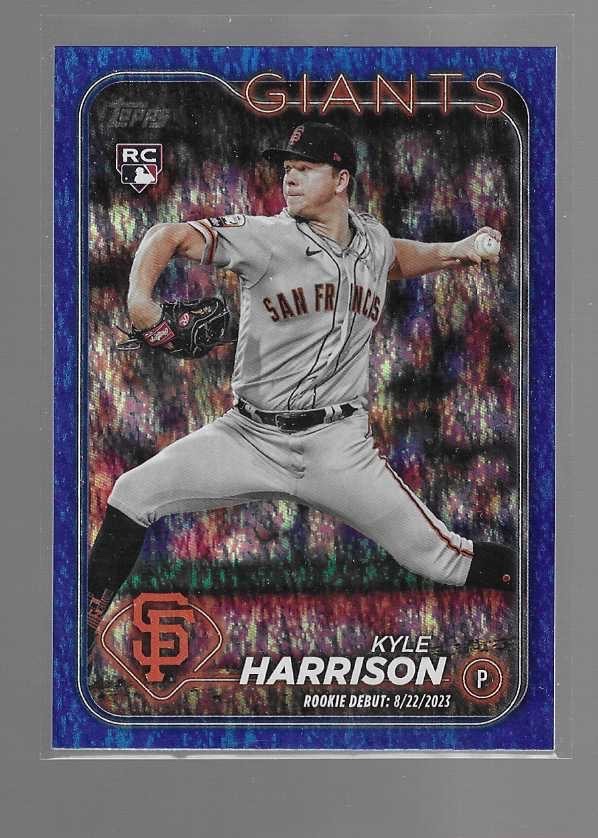 KYLE HARRISON 2024 TOPPS UPDATE BLUE FOIL ROOKIE CARD #US83  /999