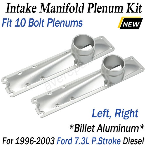 For Ford 7.3L P.Stroke Diesel 10 Bolt Intake Manifold Plenum Kit Billet Aluminum - Bild 1 von 11