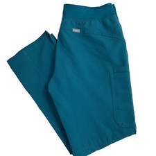 FIGS Technical Collection Scrub Pants Womens M Teal Straight Leg T21004 PO 2133