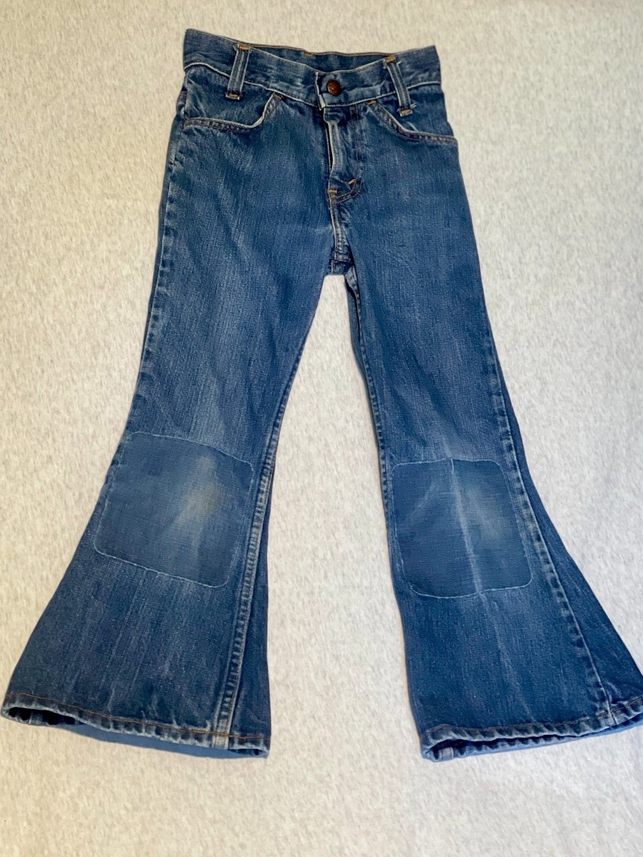 Vintage 70s Levis Jeans Orange Tab Retro Flared/Big Bell Bottom