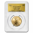 2014 1/2 oz American Gold Eagle MS-70 PCGS (FS®, Gold Foil Label)