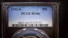 1952‑S Franklin Half Dollar PCGS MS66 – Bright Luster – Cert# 02235251