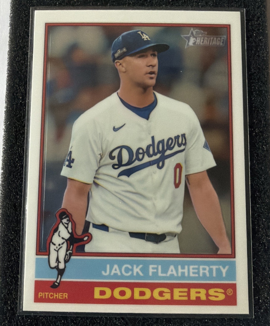 2025 Topps Heritage Chrome #304 Jack Flaherty Los Angeles Dodgers