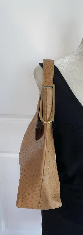 Bolso de mano Furla de cuero de avestruz en relieve vintage NUNCA USADO❤️ Foto 2 de 4