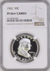1962 Franklin Half Dollar NGC PF66*Cameo