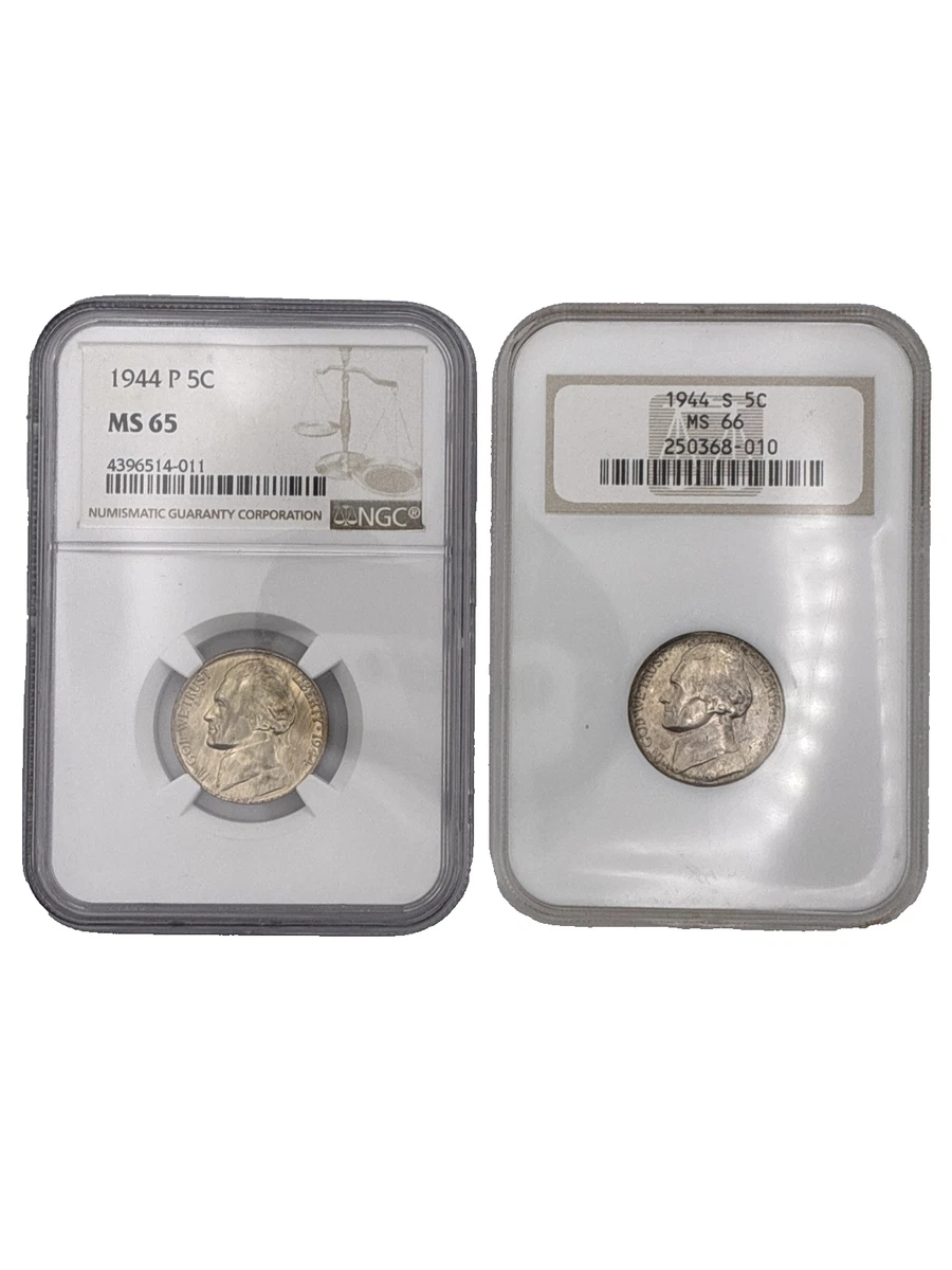 MS 65 Graded 1944 Year US Jefferson Nickels (1938-Now) for sale | eBay