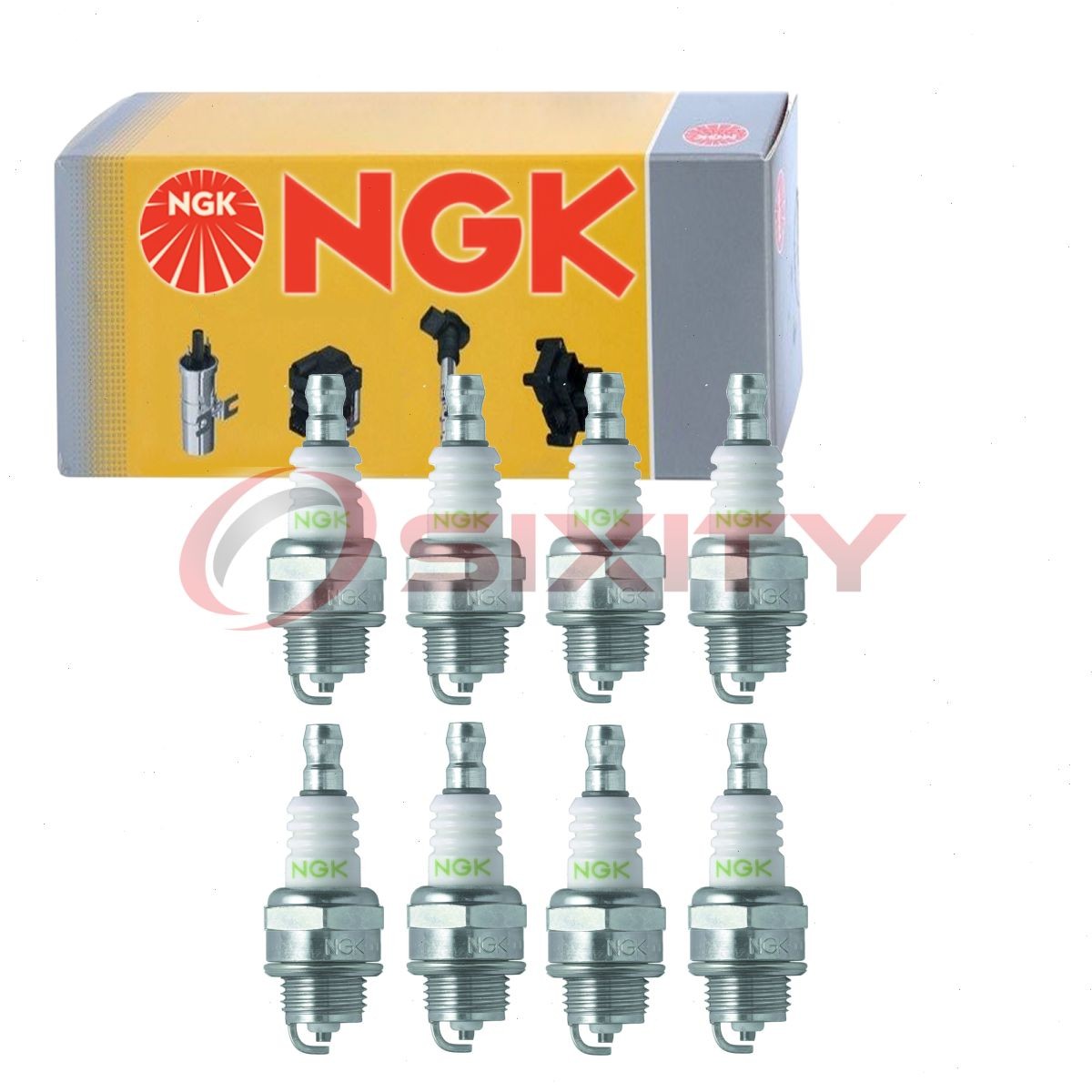 8 pc NGK 6763 BPMR8Y BLYB Pro-V Spark Plugs for WSR4F W24MPR-U RCJ6Y L8RTF nx