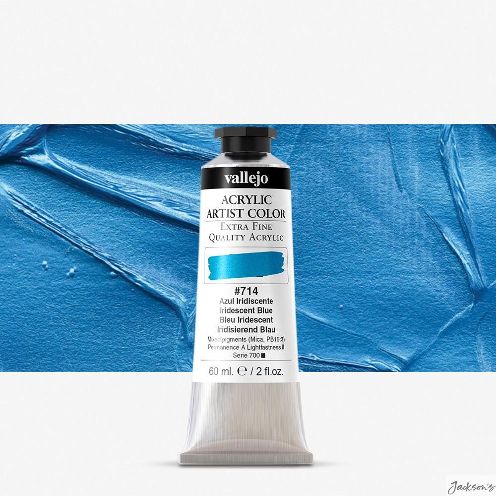 Vallejo Artist Acrylic Paint Mica 60ml Iridescent Blue Fine Art Painting