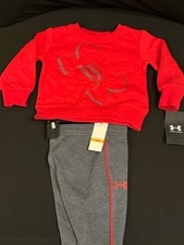 NEW Under Armour Baby Boys 2-Piece Outfit Set Size 12 Months
