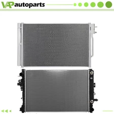 For 2016 17-2018 Chevrolet Malibu 1.5L l4 Aluminium Radiator & A/C Condenser Kit