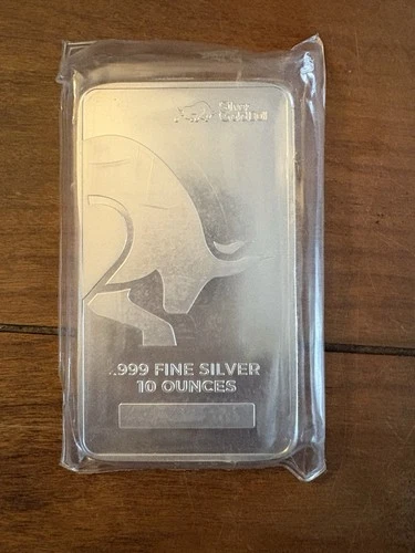 Silver Goldbull Mint 10 Ounce.999 Silver Bar, Sealed