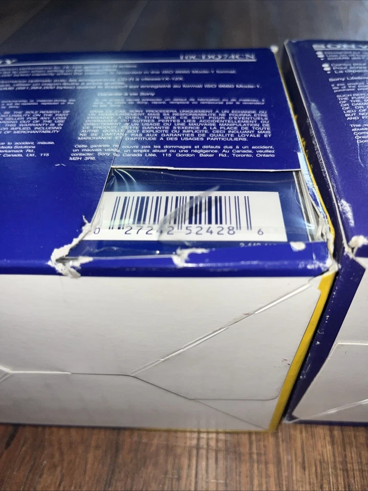 Sony CD-R 650MB 74min 10-Pack Storage Case Full Size Jewel Cases CDQ-74CN NEW - Image 3 of 3