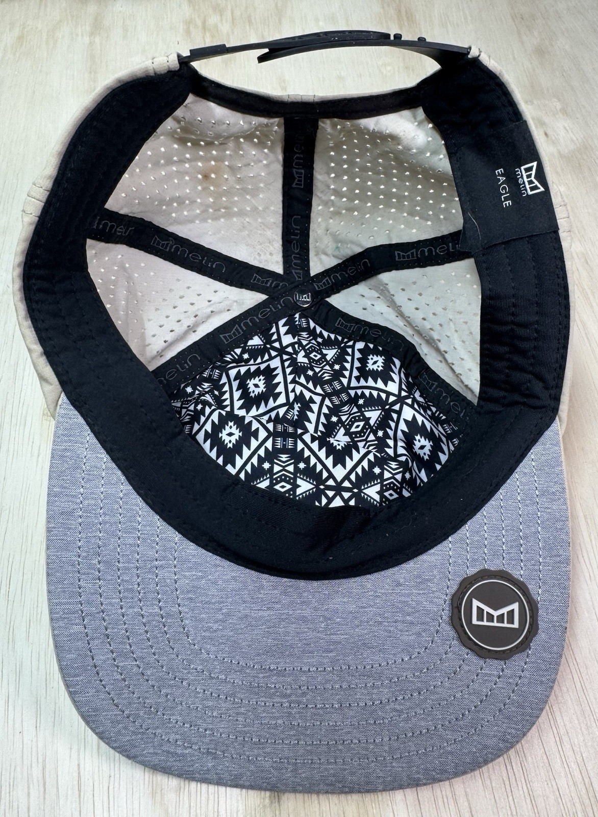 Melin Eagle Hydro Performance Snapback Hat Tan Ra… - image 9