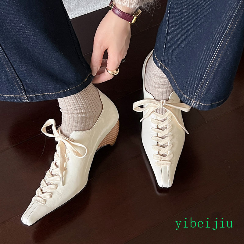 formal low heel womens dress shoes Women's Cut Out Pumps Dress Weave Formal Office Lady Shoes Real Leather Low Heel