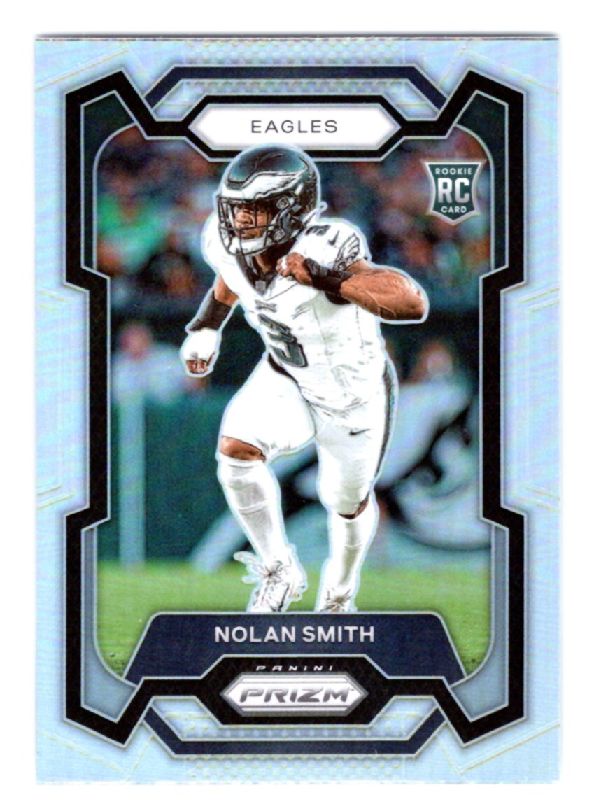 2023 Prizm Football Nolan Smith #382 Silver Rookie
