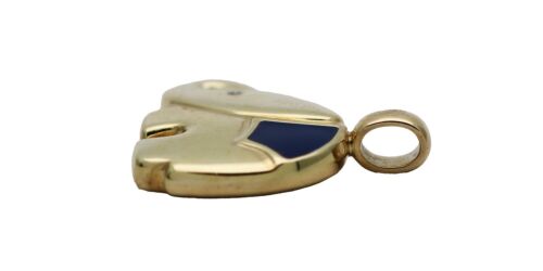 Lapislazuli Elefant Anhänger 333 Gold 8 Kt Gelbgold Edelstein Wert 890,- - Bild 2 von 4