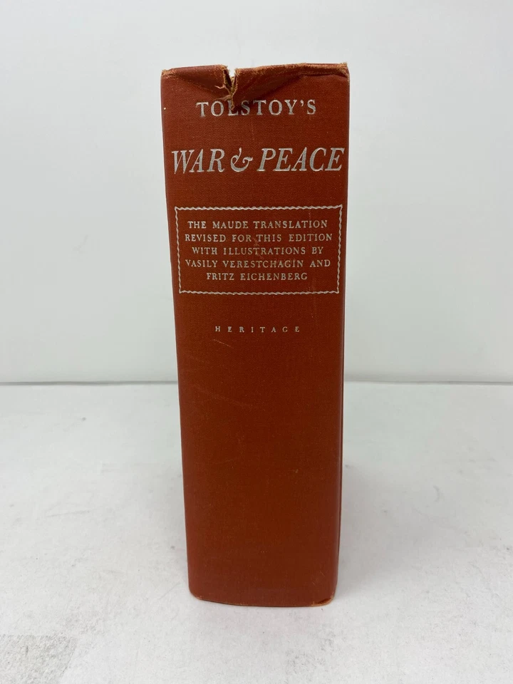 War and Peace by Leo Tolstoy: Volumes 1 & 2 - Heritage Press - HC/SC - 1938 - Image 4 of 4