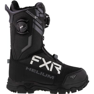 FXR Helium Dual BOA Snowmobile Boots Black Size 12M