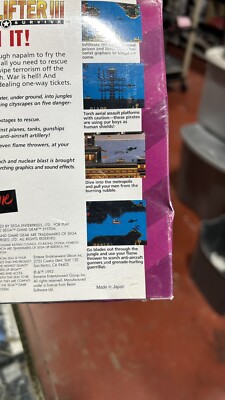 Jeu Choplifter 3 Sur Sega Game Gear – Version US Complète, Très Bon état
