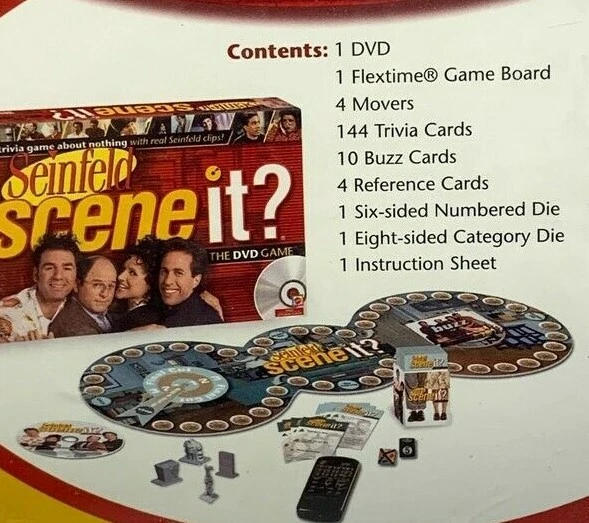 Mattel Scene It DVD Board Game Seinfeld Edition New Sealed - Image 2 of 4