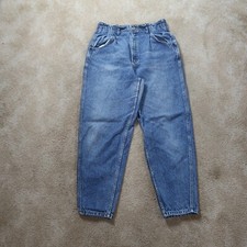 Vintage Lee High Rise Tapered Leg Jeans Women's 14 Blue Denim USA