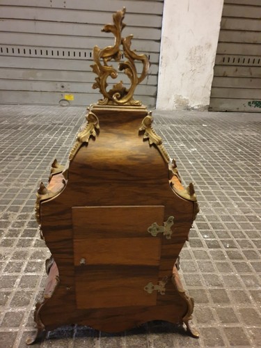 Orologio antico da tavolo in stile Luigi XV Boulle primi Novecento . Originale . - Foto 2 di 4