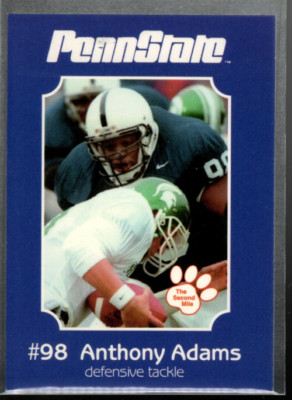 B5795- 2001 Penn State The 2nd Mile FB Cards 1-25 -You Pick- 15+ FREE US SHIP