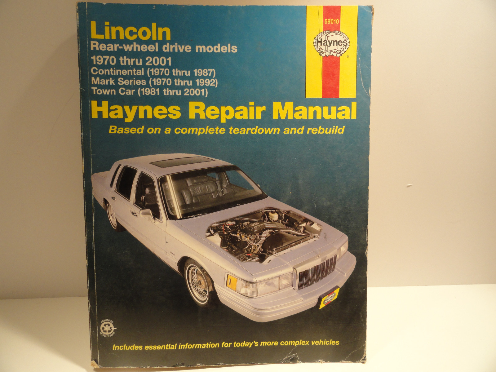Haynes Repair Manual 59010 Lincoln Rear Wheel Drive Models 1970 - 1997 |  eBay